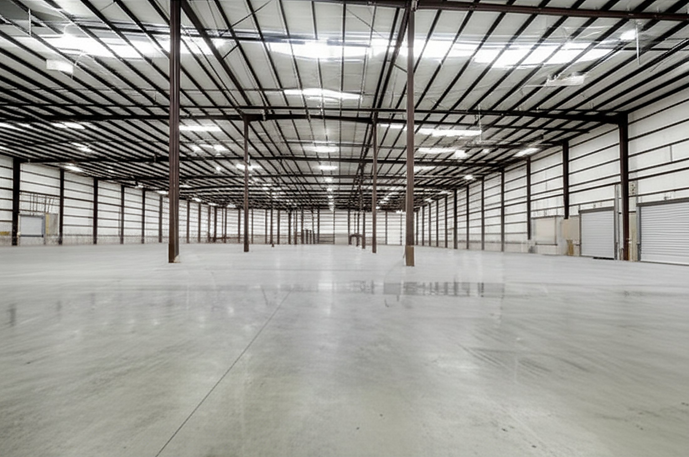 ~14,000 square foot warehouse interior at 717 Monument Street in Danville Virginia